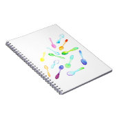 Falling Waterverf Spoons Notitieboek (Rechterzijde)