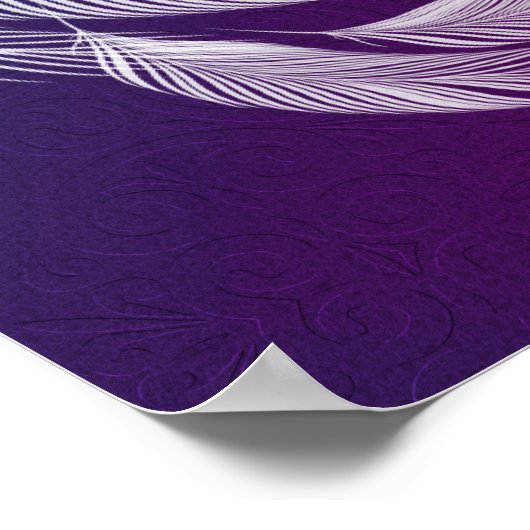 Falling White Feathers Poster (Hoek)