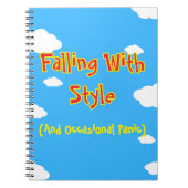 Falling With Style (And Occasional Panic) Notitieboek (Voorkant)