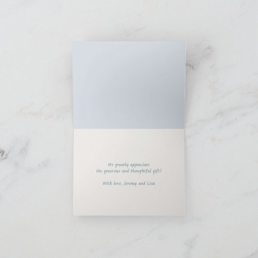 Falling Zee Stars Weddenschap Hartelijk dank Bedankkaart (Binnen)