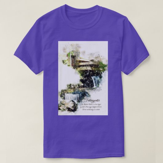 Fallingwater High Watercolor T-shirt (Design voorkant)