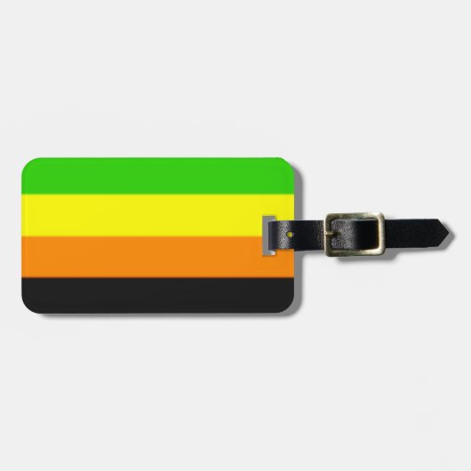 Fallln Aromantic Pride Flag Bagagelabel (Voorkant horizontaal)