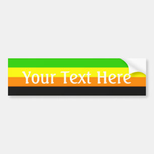 Fallln Aromantic Pride Flag Bumpersticker