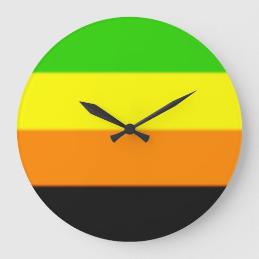 Fallln Aromantic Pride Flag Grote Klok (Voorkant)