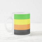 Fallln Aromantic Pride Flag Matglas Koffiemok (Links)