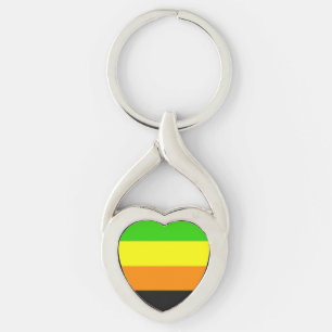 Fallln Aromantic Pride Flag Sleutelhanger