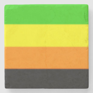 Fallln Aromantic Pride Flag Stenen Onderzetter