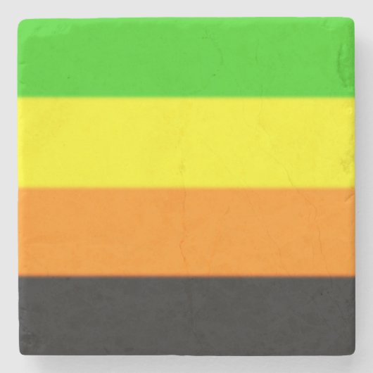 Fallln Aromantic Pride Flag Stenen Onderzetter (Voorkant)