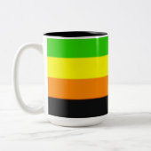 Fallln Aromantic Pride Flag Tweekleurige Koffiemok (Links)