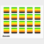Fallln Aromantic Pride Flag Vierkante Sticker (Vel)