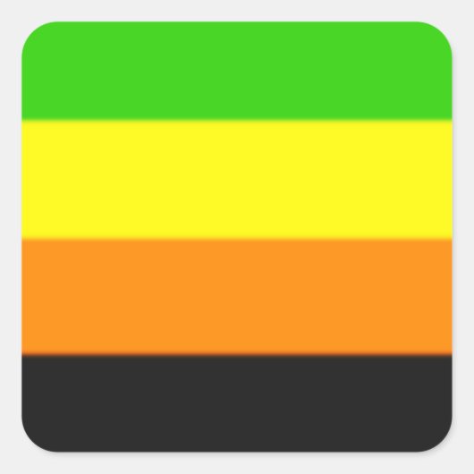 Fallln Aromantic Pride Flag Vierkante Sticker (Voorkant)
