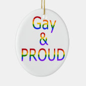 Fallln Gay en Proud Keramisch Ornament (Rechts)