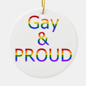 Fallln Gay en Proud Keramisch Ornament (Voorkant)