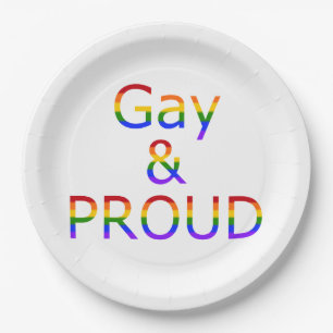 Fallln Gay en Proud Papieren Bordje