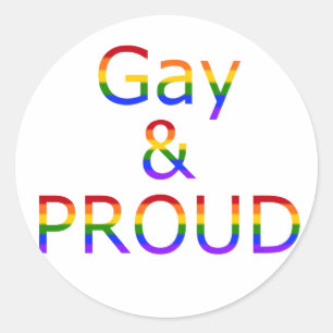 Fallln Gay en Proud Ronde Sticker