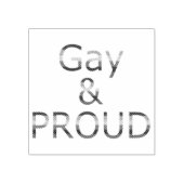 Fallln Gay en Proud Rubberstempel (Afrduk)