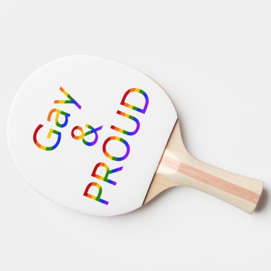 Fallln Gay en Proud Tafeltennisbatje (Zijkant)