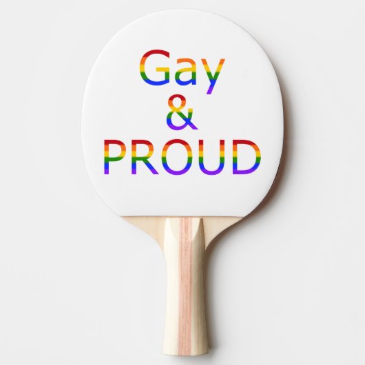 Fallln Gay en Proud Tafeltennisbatje (Voorkant)