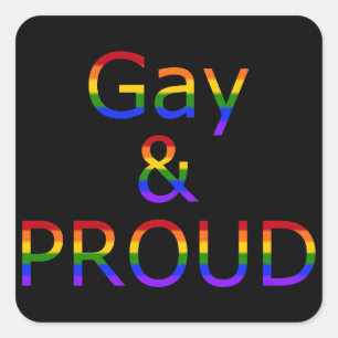 Fallln Gay en Proud Vierkante Sticker