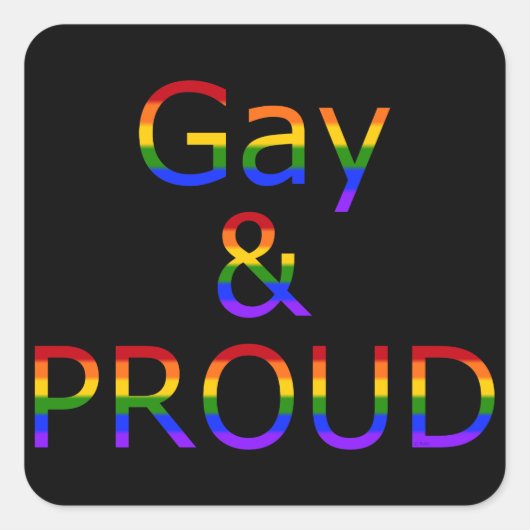 Fallln Gay en Proud Vierkante Sticker (Voorkant)