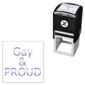 Fallln Gay en Proud Zelfinktende Stempel (In situ)