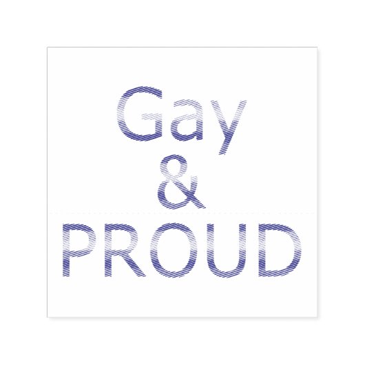 Fallln Gay en Proud Zelfinktende Stempel (Design)