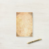 Fallmed Corners Aged Paper Post-it® Notes (Op bureau)