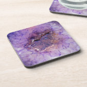 Falln Amethyst Geode Bier Onderzetter (Linkerzijde)
