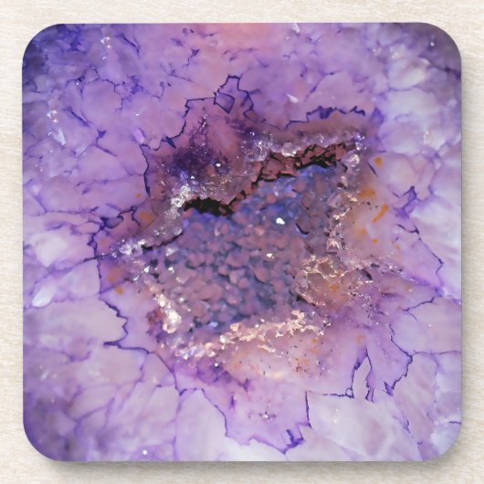 Falln Amethyst Geode Bier Onderzetter (Voorkant)