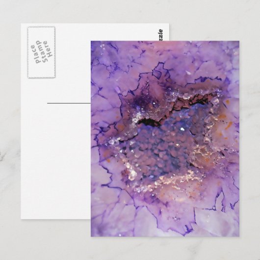 Falln Amethyst Geode Briefkaart (Voorkant / Achterkant)