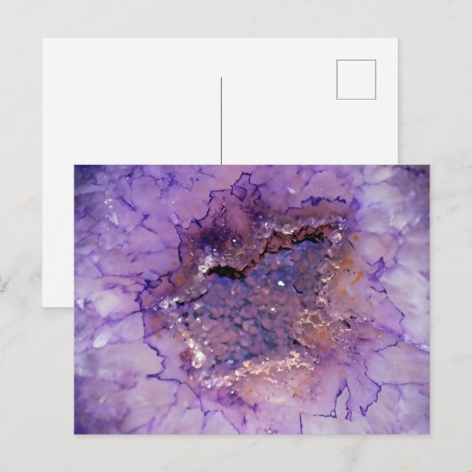 Falln Amethyst Geode Briefkaart (Voorkant / Achterkant)