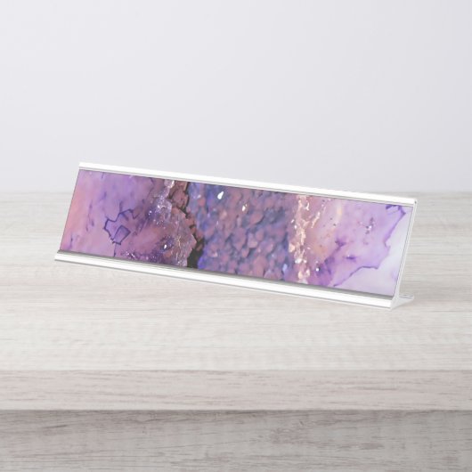 Falln Amethyst Geode Bureau Naambordje (Voorkant)