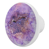 Falln Amethyst Geode Keramische Knop (Rechts)