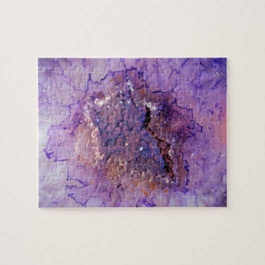 Falln Amethyst Geode Legpuzzel (Horizontaal)