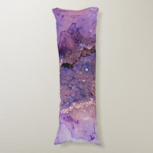 Falln Amethyst Geode Lichaamskussen (Voorkant Verticaal)