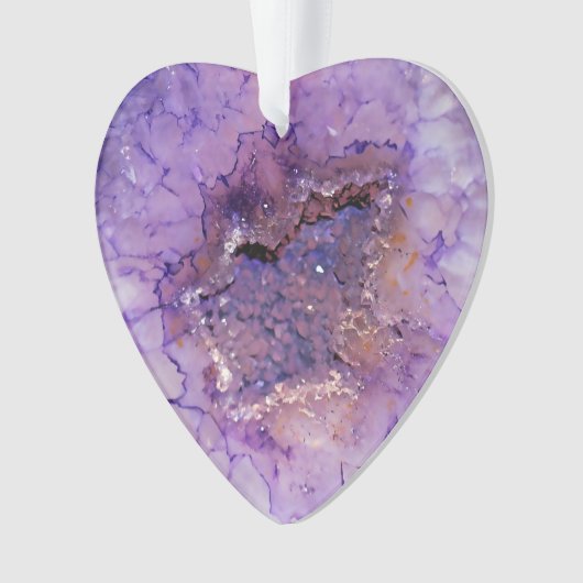 Falln Amethyst Geode Ornament (voorkant)