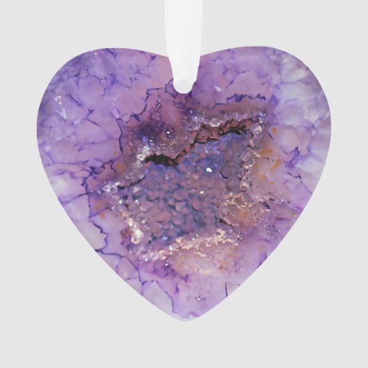 Falln Amethyst Geode Ornament (voorkant)