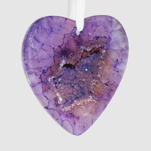 Falln Amethyst Geode Ornament (voorkant)