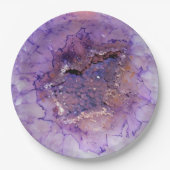 Falln Amethyst Geode Papieren Bordje (Voorkant)