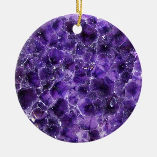 Falln Amethyst Peaks Keramisch Ornament (Voorkant)