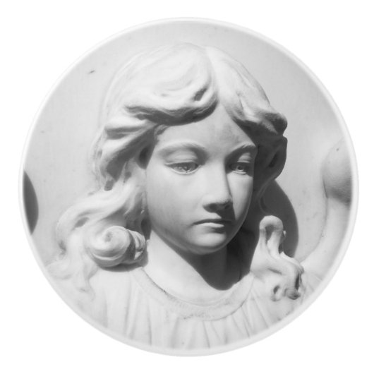 Falln Angel in Mourning Keramische Knop (Voorkant)