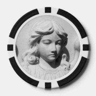 Falln Angel in Mourning Poker Chips