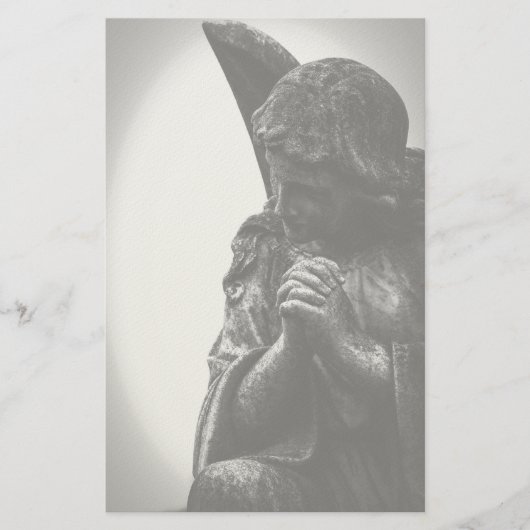 Falln Angel in Prayer Briefpapier (Voorkant)