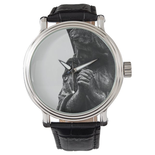 Falln Angel in Prayer Horloge (Voorkant)