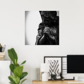 Falln Angel in Prayer Poster (Thuiskantoor)