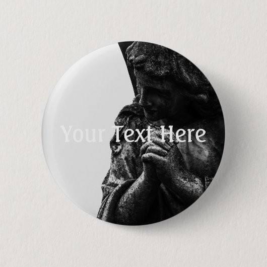 Falln Angel in Prayer Ronde Button 5,7 Cm (Voorkant)
