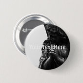 Falln Angel in Prayer Ronde Button 5,7 Cm (Voorkant /achterkant)