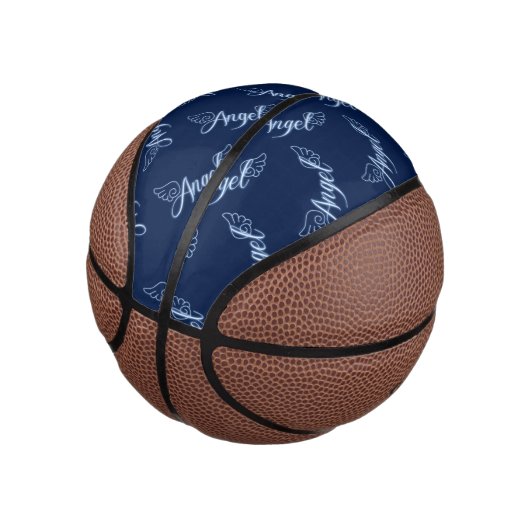 Falln Angel met Wings Basketbal (Schuin)
