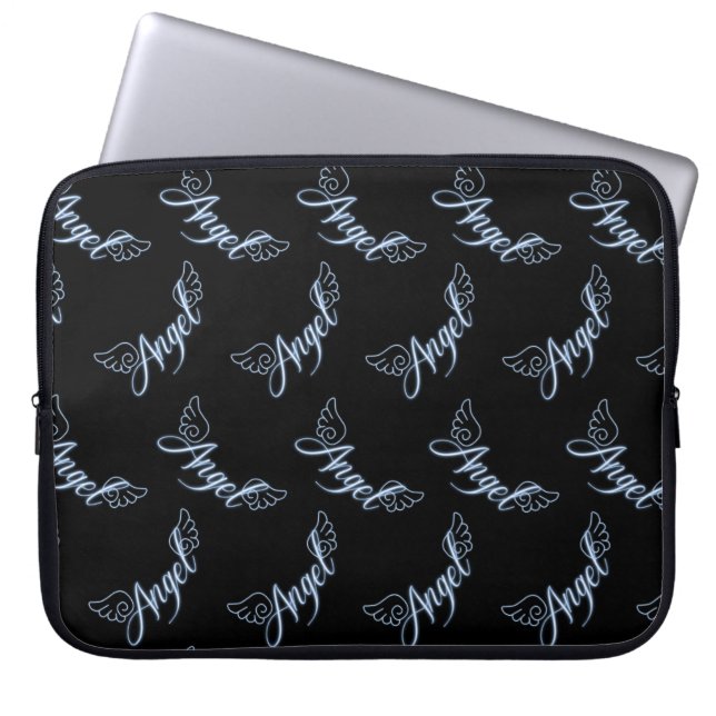 Falln Angel met Wings Laptop Sleeve (Voorkant)