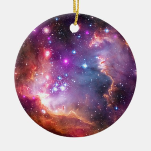 Falln Angelic Galaxy Keramisch Ornament (Voorkant)